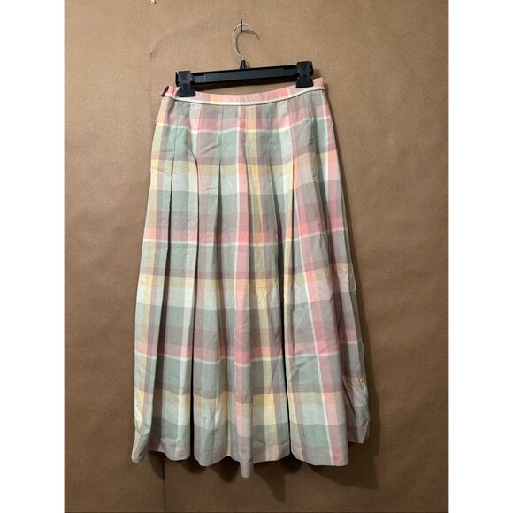 Vintage Pendleton Pastel Plaid Skirt - Picture 1 of 7